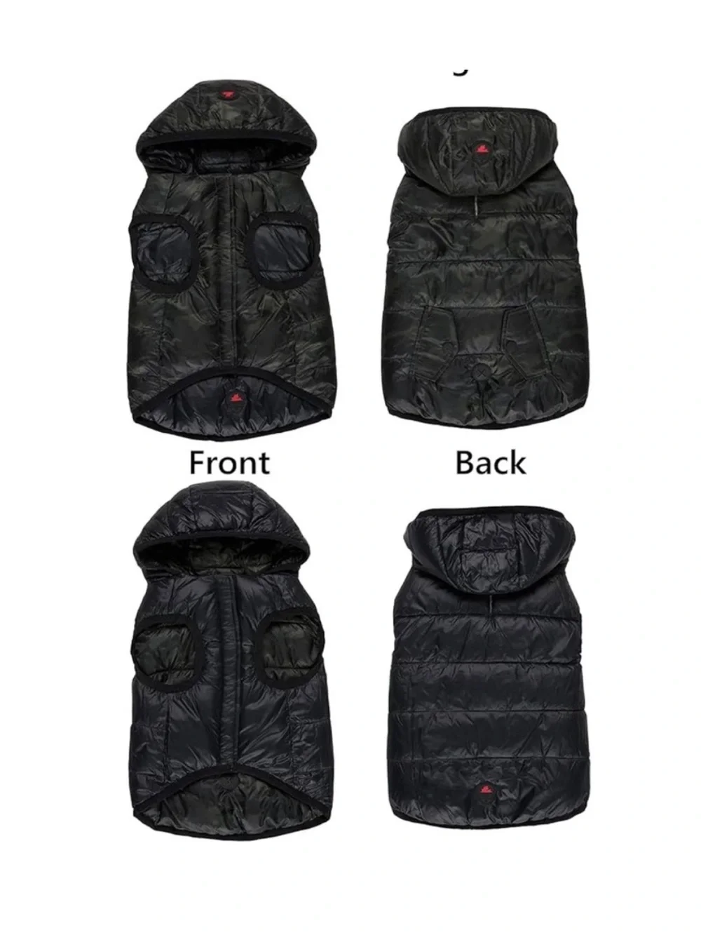 PAJAR CANADA PUP REVERSIBLE CAMOUFLAGE HOODED DOG PUFFER JACKET M